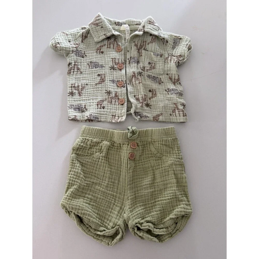 baby boy clothes bundle romper set shorts top summer holidays beach outfits 6-9M